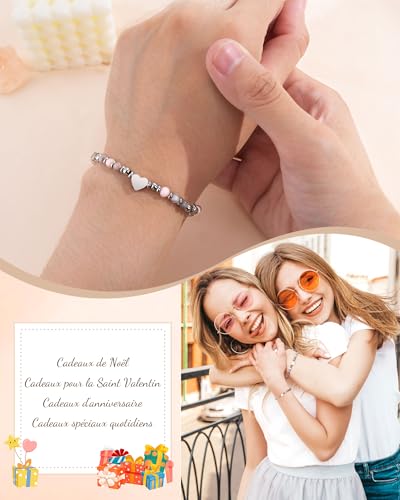 CheersLife Gift for women bracelet natural stones woman original gift teenager daughter gifts Christmas gift woman birthday gift bracelet gift for granny mum sister friend future mother