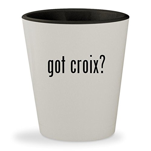 got croix? - White Outer & Black Inner Ceramic 1.5oz Shot Glass