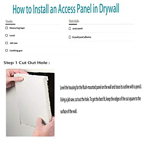 Sgoot Reinforced Access Panel for Drywall Plastic Hinged Access Doors