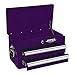 Viper Tool Storage V218MCPU 18-Inch 2-Drawer 18G Steel Mini Storage Chest w/ Lid Compartment, Purple