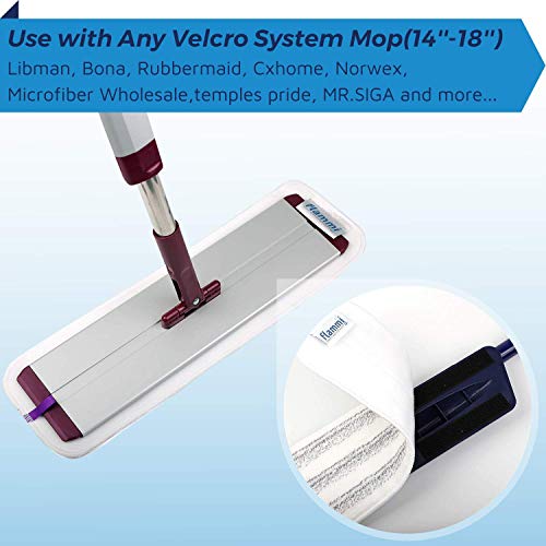 Microfiber 18 Inch Wet Dry Mop Pads Spray Mop Replacement Head Washable