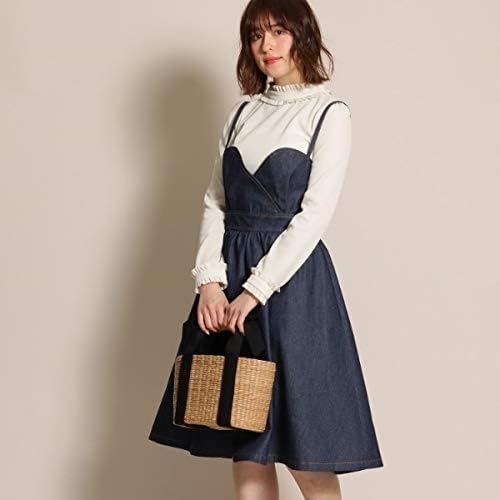 Amazon Co Jp アナトリエ Anatelier Lカットソ デニムビスチェワンピース ネイビー 093 36 S 服 ファッション小物
