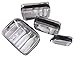 Kosiehouse 4 Pcs Clear Waterproof Makeup Cosmetic Bag, PVC Zippered Carry on Toiletry Bag Quart Luggage Pouch Travel Wash Bag Accessories Organizer Bag Set for Women Men Vacation Bathroom