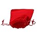 Shukii 50pcs Velvet Cloth Jewelry Pouches Drawstring Bags Candy jewlery bag Pouch Christmas Wedding velvet bags (red, 2