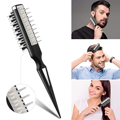 Hair Style Comb, Portable Hair Styling Comb, Hair Shark Comb Instant, Multifuncional tease Combing Brush with Shark Back Two-sided Design Instant Hair Volumizer for Hairdressing Women Men