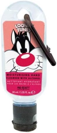 Mad Beauty Looney Tunes Sylvester Clip & Clean Gel Hand Cleanser 30ml Pearl