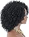 Kalyss Short Big Afro Kinky Curly Wigs for Women Premium Synthetic Hair Wigs with Hair Bangs 150% Density Bouncy and Full Natural Looking Hair Replacement Wig