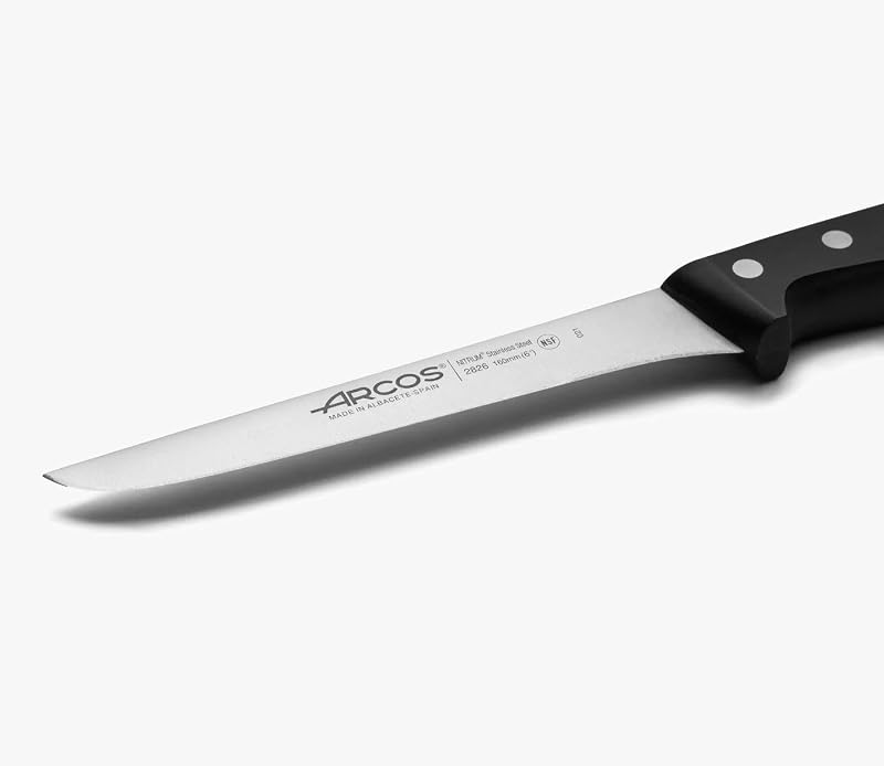 Faca de desossar universal Nitrum POM Preto 160 mm