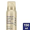 Dove-DermaSpa-Summer-Revived-Skin-Gradual-Fake-Tan-Body-Mousse-Streak-Free-For-Fair-to-Medium-Unisex-For-Men-And-Women-48h-moisturisation-Holiday-Essentials-Natural-look-Tan-150ml Dove Summer Revived Light to Medium Gradual Self Tan Body Mousse 1 Tanning Mousse For a Natural-Looking Self Tan Gradual…