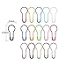 BBTO 320 Pieces Safety Bulb Pin Metal Gourd Pins Calabash Pins with Storage Box for Arts Crafts Making DIY, 16 Colors