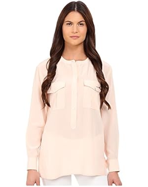 Theory Womens Damaris Summer Silk Blouse