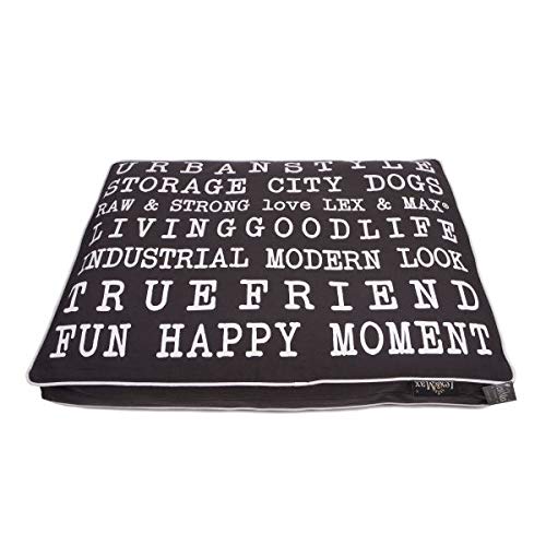 Lex & Max COVER BOXBED TEXT URBAN 90X65 GREY