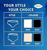 TENA Silhouette Noir Low Rise Large 27 Panties Urinary Leak Protection view 6