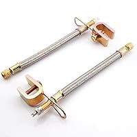 YEHAM 2pcs Stainless Steel 7"/180mm Tyre Tire Valve Stem Extension Adaptors Car Truck Trailer RV Trailer Vehicle