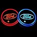 Auto Sport 2PCS LED Cup Holder Mat Pad Coaster with USB Rechargeable Interior Decoration Light Fit Ford Accessories