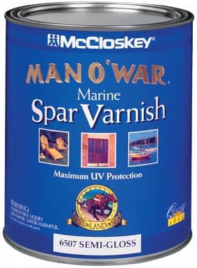 Cabot Samuel 6507-05 Man O- War, QT, Semi Gloss Spar Varnish