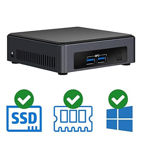 Intel NUC Complete PC | Intel Core i3 / 7100U | 8 GB DDR4 | 240 GB SSD | 2X HDMI | Windows 10 Pro
