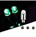 Big Dragonfly Pack of 4 LED Automatic Tyre Wheel Tire Valve Cap Light for Car Bike Bicycle Motorbicycle (Green)