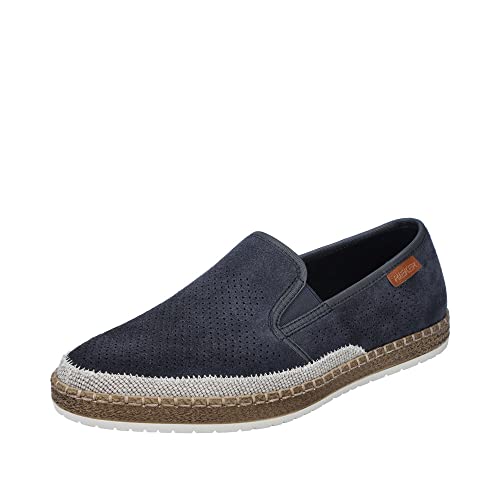 Rieker Herren Slipper B5266-14 blau Gr. 45