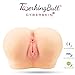 CyberSkin Male Masturbator Twerking Butt Deluxe, 3D Vibrating, Realistic Lifelike TPE Love Doll Toy Butt Full Size, Vagina Anal 2 Entry, Pussy & Backdoor Stroker, Premier Virgin Anus Love Doll