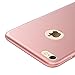iPhone 7 Case, Yihailu Smoothly Shield Hard Cover Skin Shockproof Scratch Resistant Full Body Protective Ultra Thin Slim Case (Silky Rose Gold)