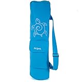 Fit Spirit Tree of Life Exercise Yoga Mat Bag w/ 2 Cargo Pockets - Choose Your Color (MAT IS NOT INCLUDED) (Large Blue)
