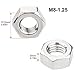40PCS Metric M8-1.25 Hex Nuts, Coarse Thread Hexagon Nut, A2-70 (304) Stainless Steel Hex Nut Silver Tone