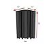 Burdurry New 8 Pack of 4.6 in X 4.6 in X 9.5 in Black Soundproofing Insulation Bass Trap Acoustic Wall Foam Padding Studio Foam Tiles (8PCS, Black)