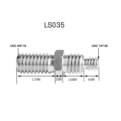 Liobaba Conversion screwBall Head Tripod Monopod 1/4 3/8 Dual-Purpose Tripod Screw - Thumbnail 5