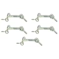 MADOL Safety Hook & Eye, Zinc, 2 Inch 5 pack (1860-5)