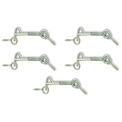 MADOL Safety Hook & Eye, Zinc, 2 Inch 5 pack (1860-5)