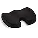 Seat Cushion - Car Seat Butt Pillow, Hip Support for Office Chair and Wheelchair - Coccyx Orthopedic Memory Foam Pad for Tailbone, Sciatica, Back Pain Relief - (Black)