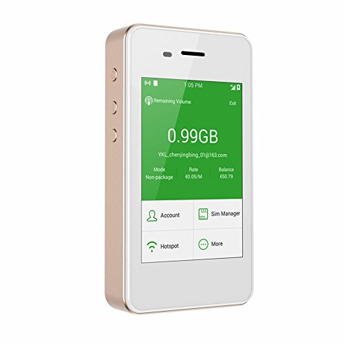 GlocalMe G2 Mobile Hotspot, Global 4G LTE WIFI No SIM No Roaming in over 100 Countries with 1GB Initial Global Data for iPhone, Samsung, iPad and laptops(Gold) GlocalMe G2 Mobile Hotspot, Global 4G LTE WIFI No SIM No Roaming in over 100 Countries with 1GB Initial Global Data for iPhone, Samsung, iPad and laptops(Gold)
