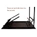 Need Computer Desk Office Desk 47 inches Folding Table with BIFMA Certification Computer Table Workstation No Install Needed, Black Brown