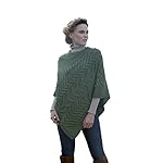 Aran Woollen Mills Supersoft Merion Knit Triangular Poncho