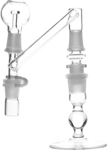 SCIENTIFIC LABORATORY SUPPLIES - 12-1663 FEMALE TO MALE / MALE RECLAIM DROPDOWN ADAPTER CLASSIC 180 ASSORTED SIZES / COLORS CLEAR 14MM FEMALE TO 14MM MALE / 14MM MALE