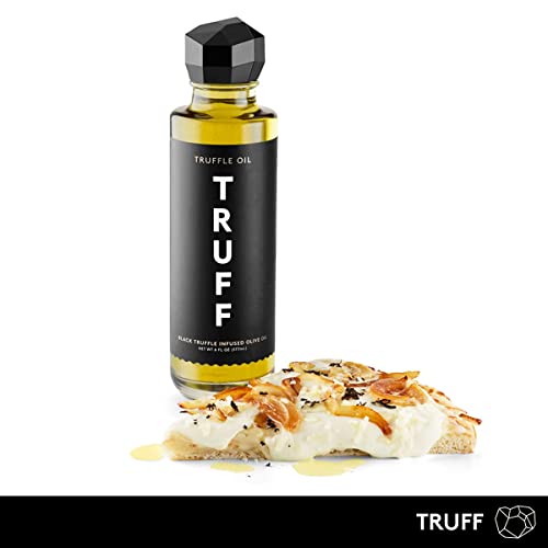 TRUFF Black Truffle Oil Black Truffle Infused Olive Oil Gourmet Dressing, Seasoning