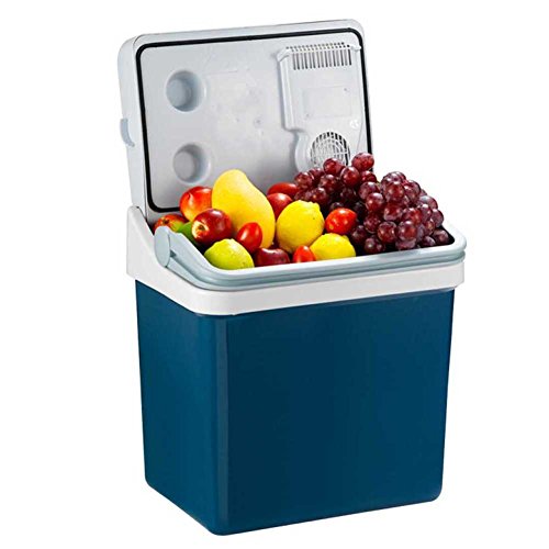 SL&BX Car refrigerator,Electronic refrigerator mini fridge hot & cold box 21l refrigerated incubator portable fridge cooler for travel office-Blue 39x28x42cm(15x11x17inch)