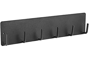 Kalekey Magnetic Key Holder for Metal Front Door Towel Hook Brush Organizer for Laundry Room on Dryer Washer Hat Hanger for Entryway for Festival Holiday Decorations (Black)