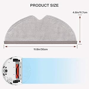 ThinkTex Aspirapolvere Robot Panno in Microfibra,per Xiaomi Roborock E4 E5 S6 Pure S5 Max S60 S65 S5 S50 S55 E25 E35 5… - immagine 8