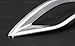 Yingchi 2Pcs Chrome Rear Fog Light Lamp Frame Cover Trim Strip for Honda HRV HR-V 2016 2017 2018