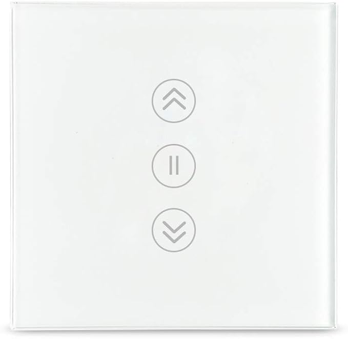 Yagusmart Interruptor Elctrico Elegante de las Persianas de WiFiSe requiere cable neutroCompatible con Alexa y Google HomeControl de APP y Funcin de Temporizador