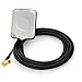 Eightwood Mini Satellite Radio Antenna SMB Right Angle Connector Compatible with Sirius XM Car Vehicle Truck RV HD Hi-Fi Radio Stereo Receiver Tuner 2320-2345MHz