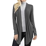 Sunhusing Ladies Solid Color Long Sleeve Cardigan