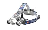 LED Headlamp Headlight iZEEKER 6000 Lumens 18650 Rechargeable Batteries Waterproof Zoomable Headlamps 4 Modes, Super Bright Outdoor Sports Running Walking Camping Reading Hiking Riding Fishing