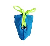 Geoot Men's Sexy Bikini G-strings T-back Pouch Underwear Briefs (blue)