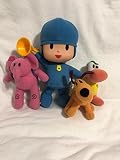 Complete Set of 4 Plush: Pocoyo, Pato, Elly, Loula - NWT By Bandai America