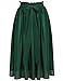 ACEVOG Women's Summer Chiffon Bowknot Pleated A-line Flare Midi Skirt Dress