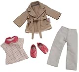 Corolle Les Cheries Trench Coat and Denim and Derbies