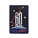 NASA Patch 60th Anniversary Logo with Hook and Loop Surface 3.54 x 2.36 Inch
